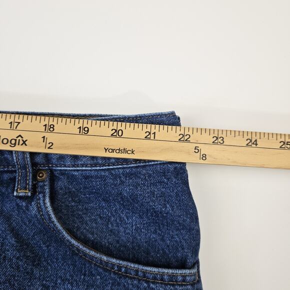 Carhartt Flannel Lined Jeans Mens 44x32 Relaxed Fit Denim Straight Workwear B172 - Picture 7 of 10